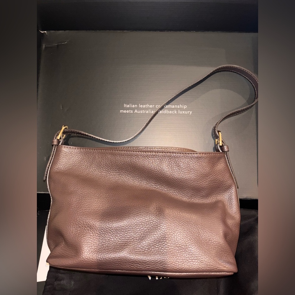 Vestirsi Eden Dark Chocolate Leather Shoulder Bag - Picture 5 of 7